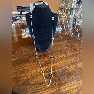 Kendra Scott Silver and Black Necklace